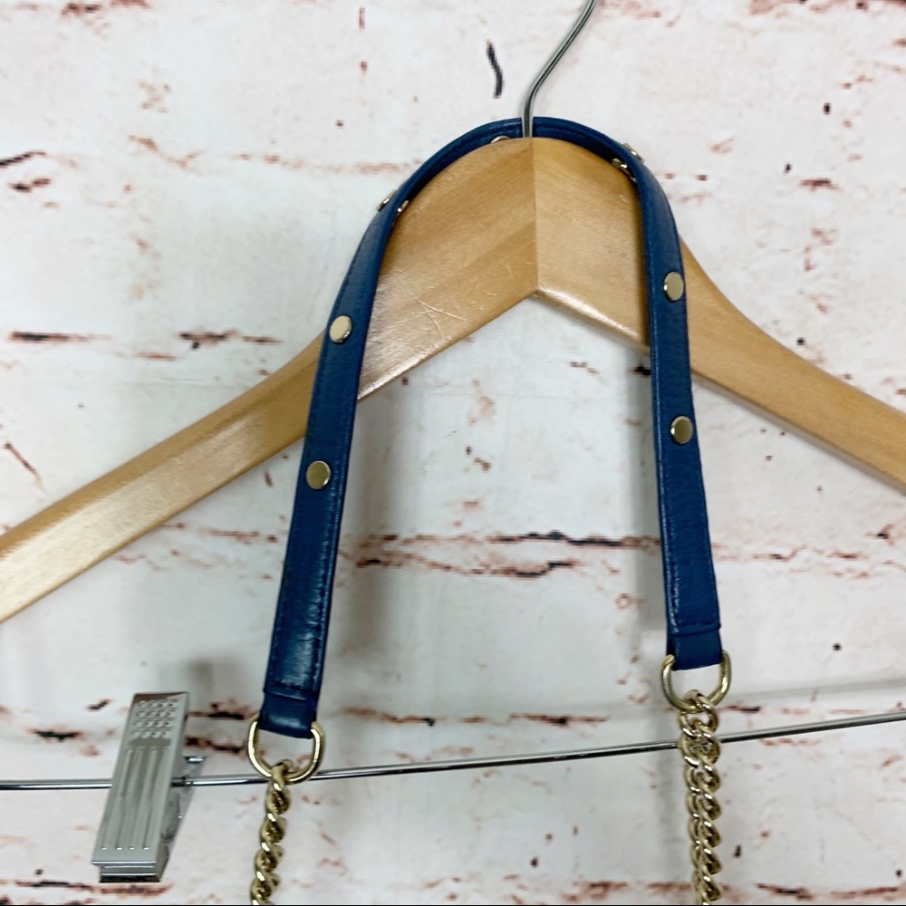 Rebecca Minkoff Mini Mac Blue Leather Crossbody - Picture 7 of 9